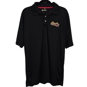 South Point 400 Las Vegas Casino NASCAR Racing Polo Shirt Mens Large Black